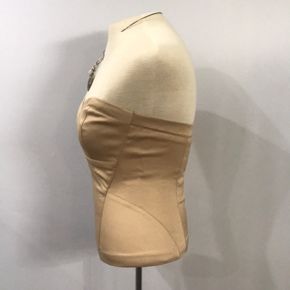 Champagne strapless top - Picture 2 of 8